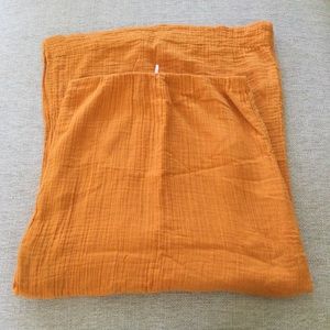 Free People women’s orange maxi strapless dress size XS